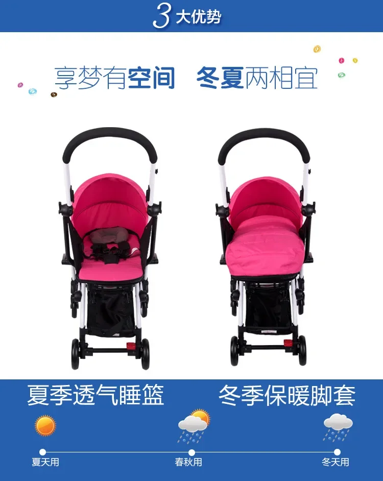 Baby Stroller Newborn Nest Summer Version Sleeping Bag Stroller Accessories For Babyzen Yoyo Yoyo+ Yoya Summer and Winter Basket