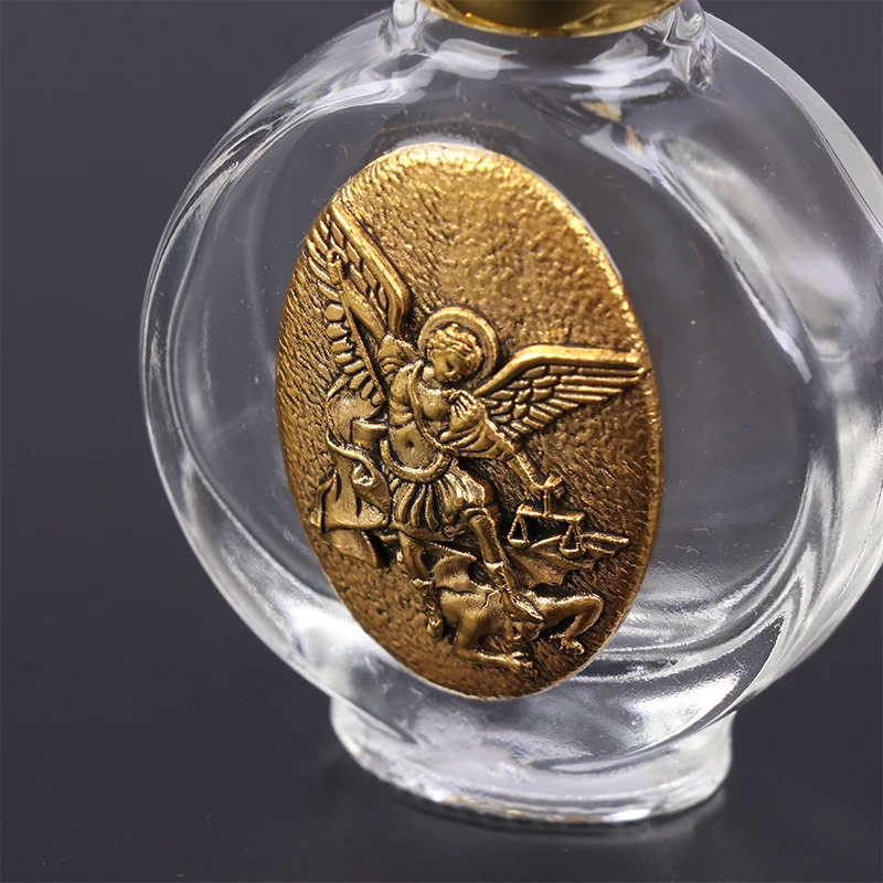 Description Picture 4 of itemEmpty Holy Water Jesus Bottle Religious Bottle Christian Baptism Supplies Refillable Portable Cosmetic Packaging Empty Bottle