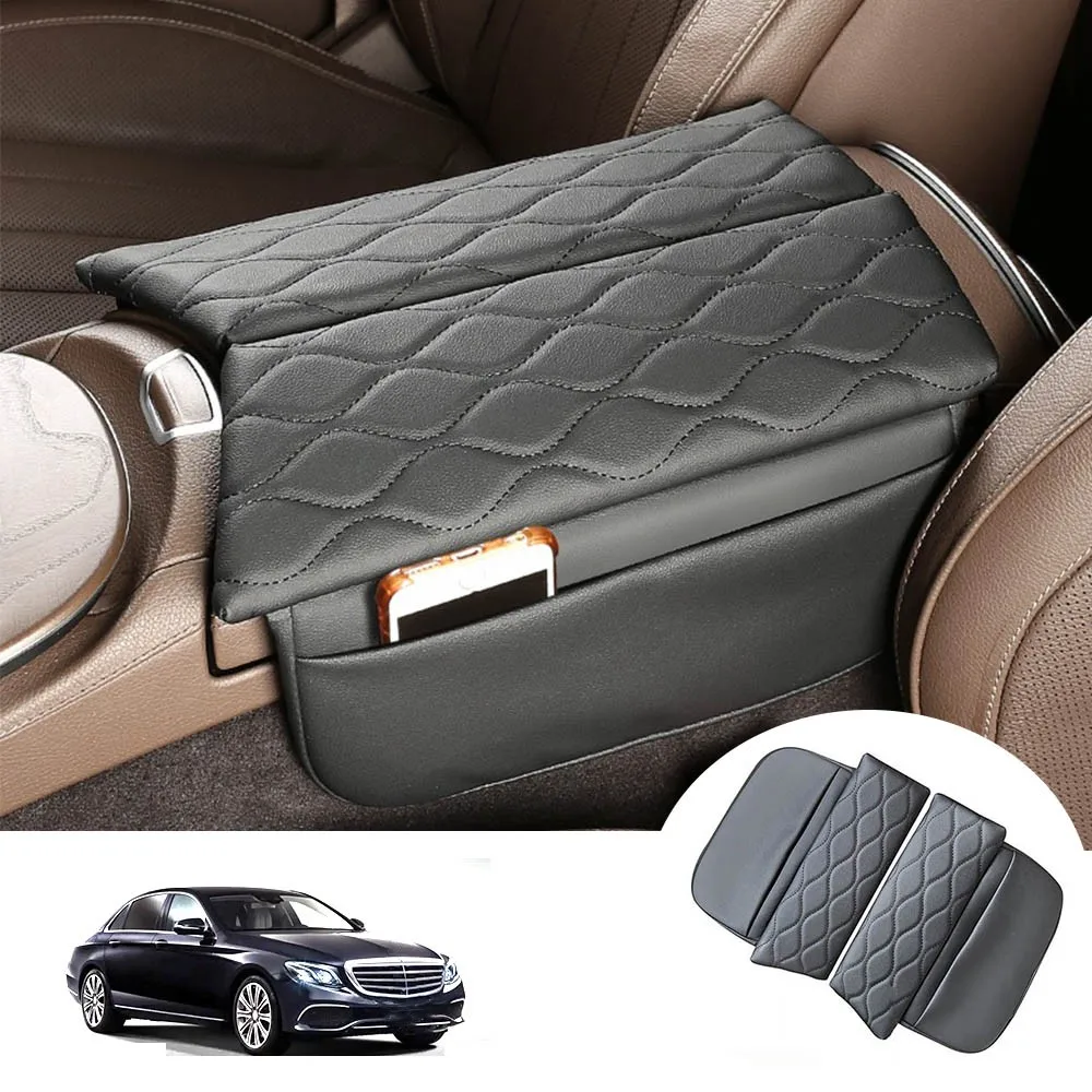 KEAAN Auto Armlehnen Box Pad für Mercedes Benz S-Class Coupé/Cabriolet C217  A217 C140 C126 Car Armrest Box Pad Wasserdicht Kratzschutz Auto