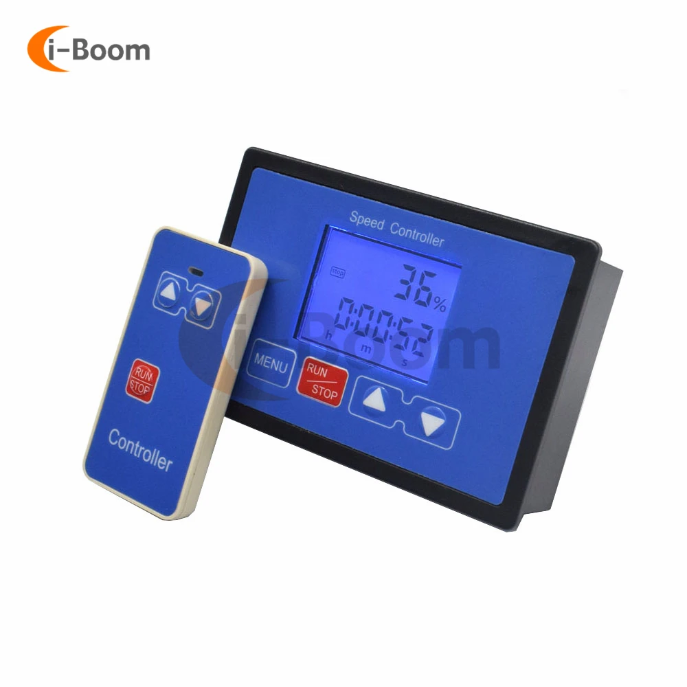 

DC 6.5V-55V 30A LCD Digital Display Adjustable PWM DC Motor Speed Controller 0~100% Speed Governor with Wireless Remote Control