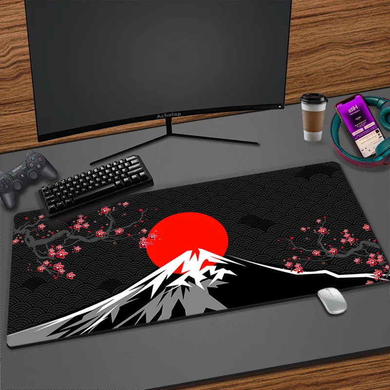 Black And White Mouse Pad Gamer Desk Mat Gaming Laptop Mousepad