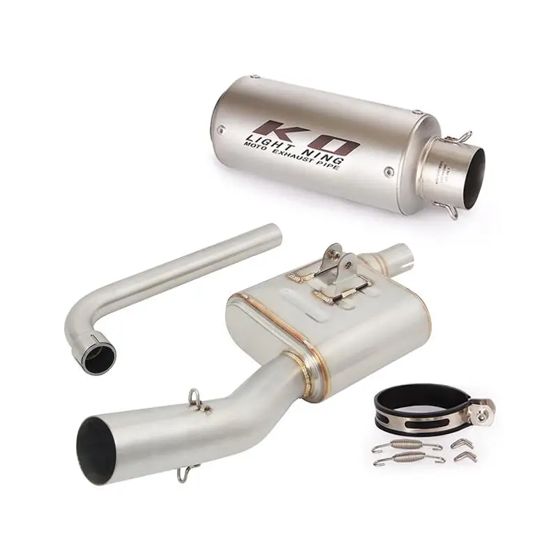 51mm Motorcycles Exhaust System For Aprilia GPR250R GPR250S 21-22 Muffler Front Link Pipe Stainless Steel Slip On With DB Killer - Image 3