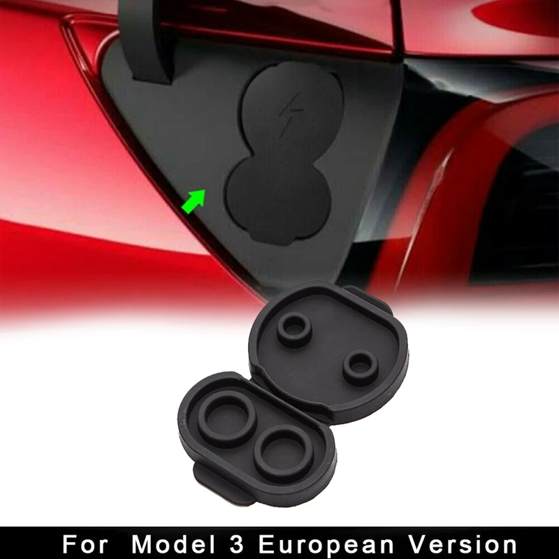 

Silicone Charging Port Waterproof Dustproof Protective Cover For Euro Tesla Model 3 2017-2020 Model Y-Eur Electric Version Parts