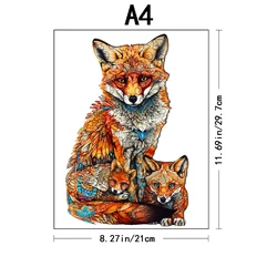 Advanced Unique Shape Wooden Phoenix Jigsaw Puzzle for Adults - Perfect Family Gift (112-A4)