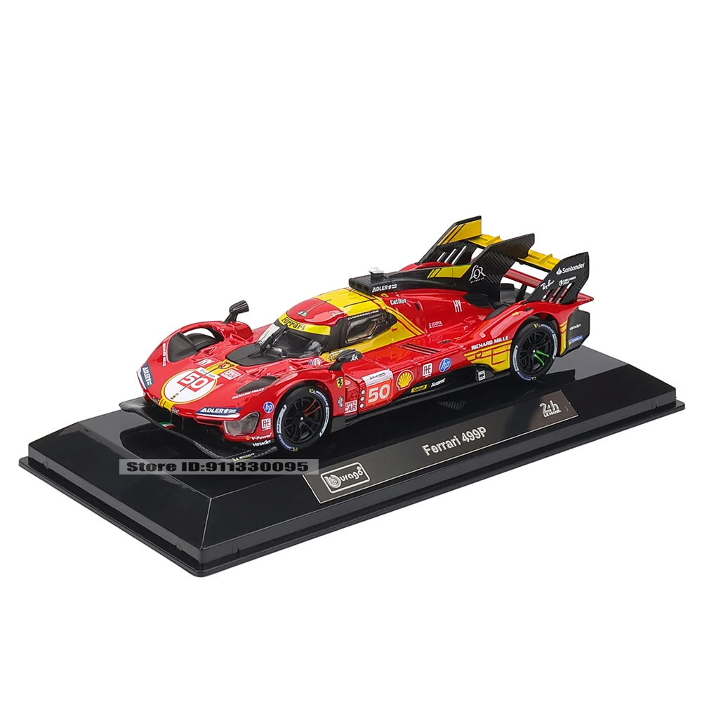 Bburago 1:43 2024 Ferrari 499P No.50 24h LE MANS Alloy