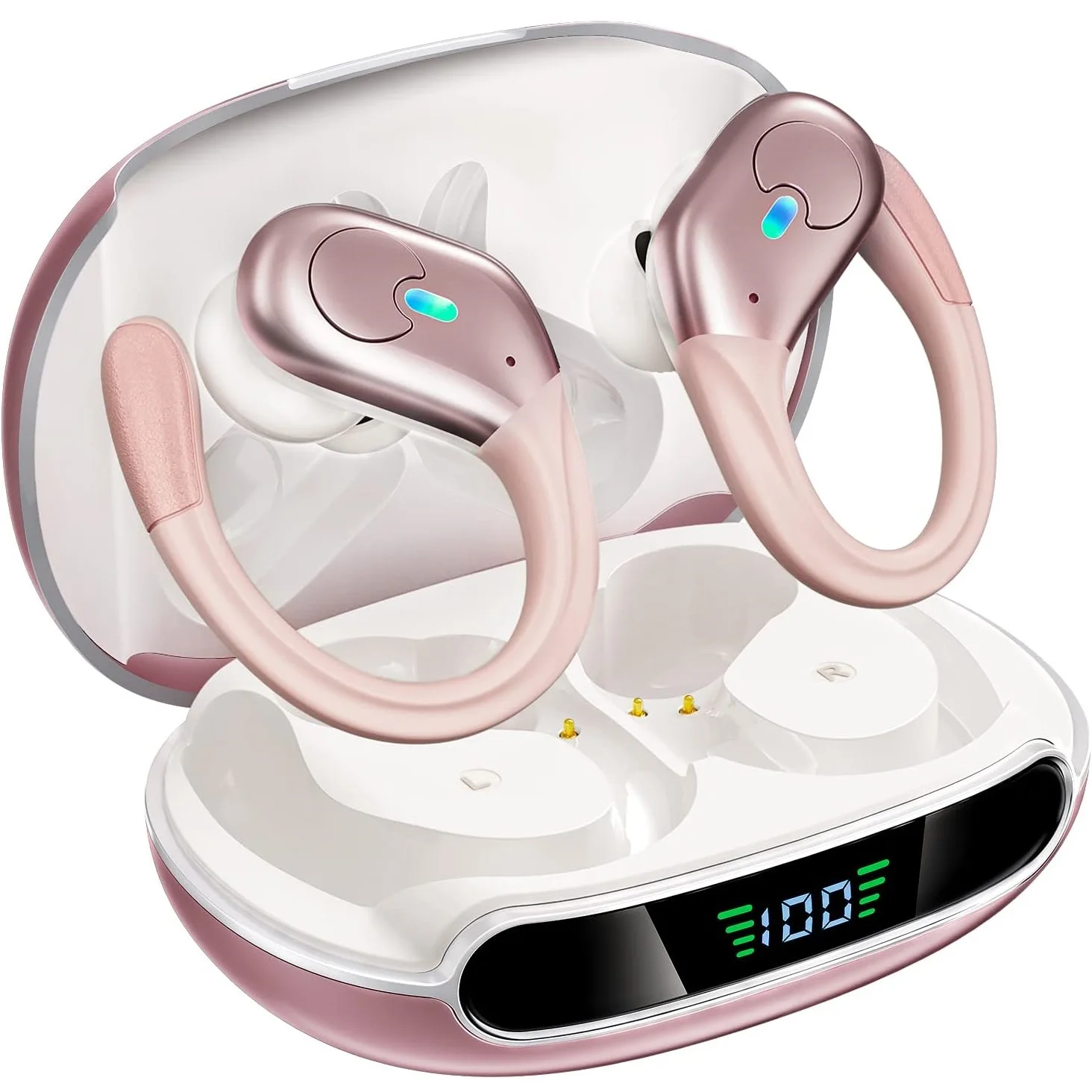 True Wireless Earbuds Cuffie Bluetooth 5.3, Auricolari Stereo In-Ear Microfono Integrato Per Iphone Android Phone Hd Call Ear Buds