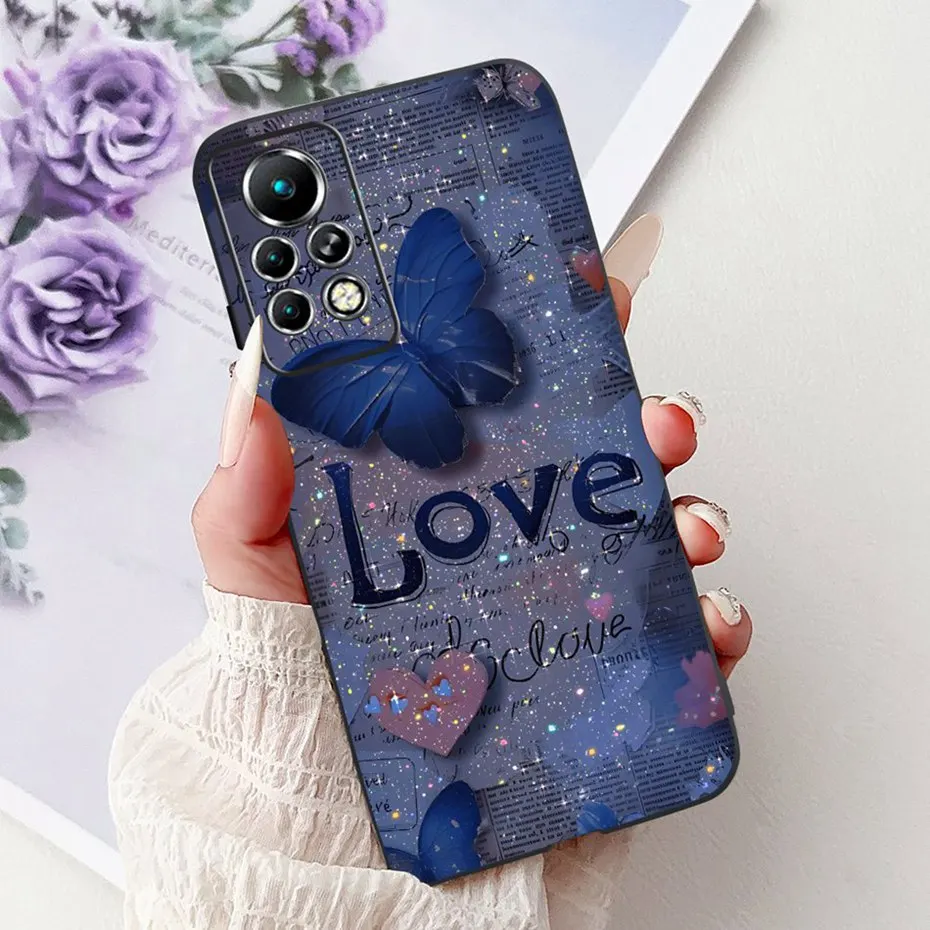 Sleek Black Silicone Soft Back Phone Case - New Design