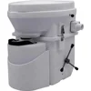 Composting Toilet Close Quarters Spider Handle Design Easy Install No Odor Huge Capacity Effective Empty White 20.98"D x 19.02"W 2