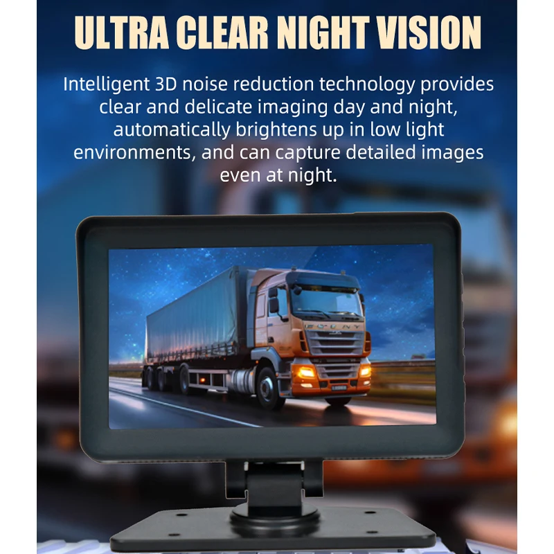 7-Inch 1080P HD Dash Cam for Trucks Vehicle Dvr Recorder Camera Night Vision Front And Rear Dual-Channel Streaming Dashcam