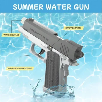 M1911 Water Guns Pistol Toy Squirt Guns, Summer Pool Beach Shooting Games Outdoor Toys, Water Blaster Pistol for Kids Adult 1