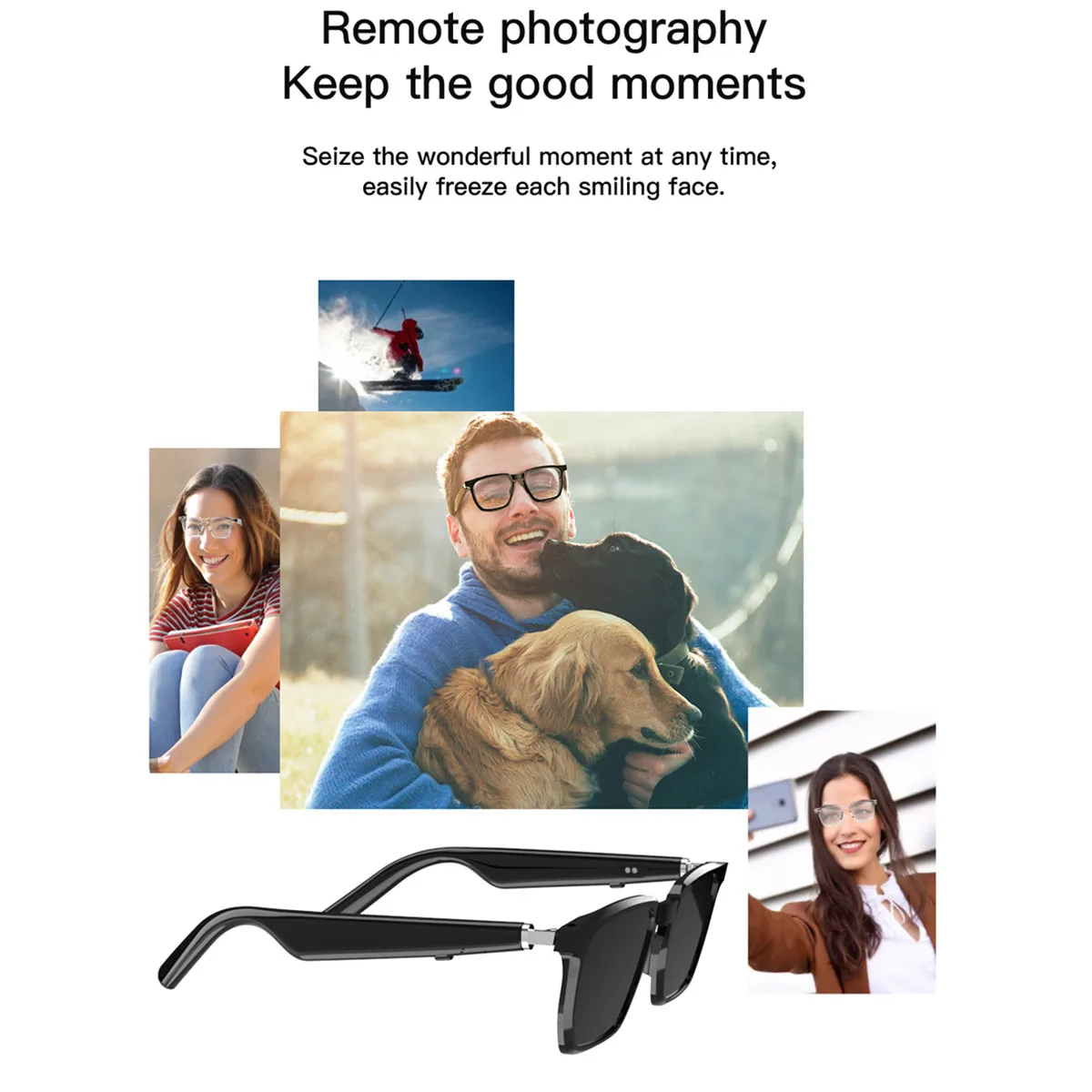 Smart Glasses AI Translator Rreal Time Language Translation Answer Call Music Listen Voie Assistant Anti Blue Light Smartglasses