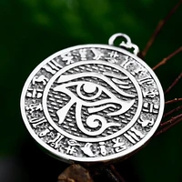 Vintage Eye Of Horus Stainless Steel Pendant For Men Ankh Cross Necklace Rune Fashion Biker Amulet Jewelry Gifts Dropshipping 1