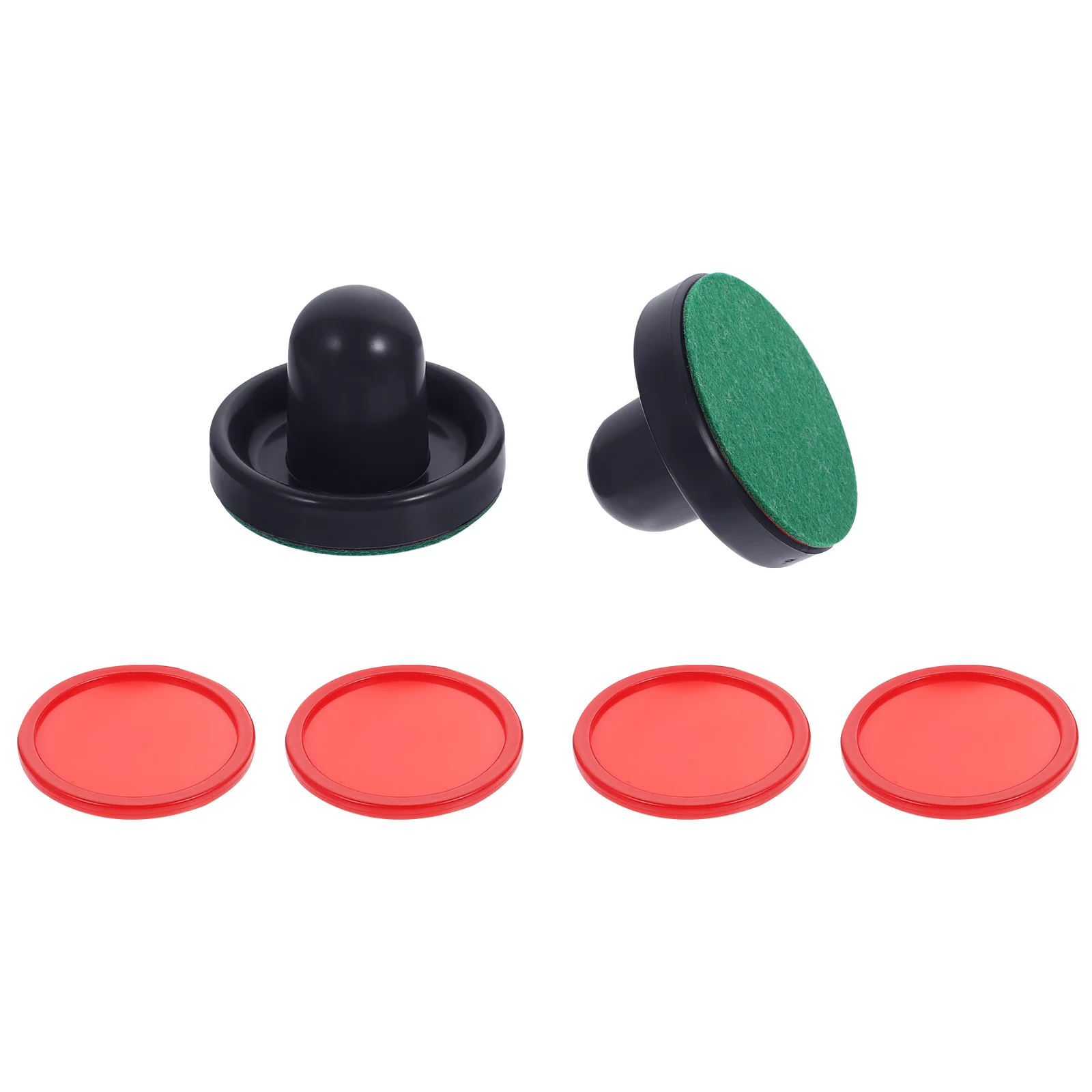 

Air Hockey Table Pucks Kit Funny Paddle Protection Mallet Felt Pads Eco-friendly Plastic Accessories