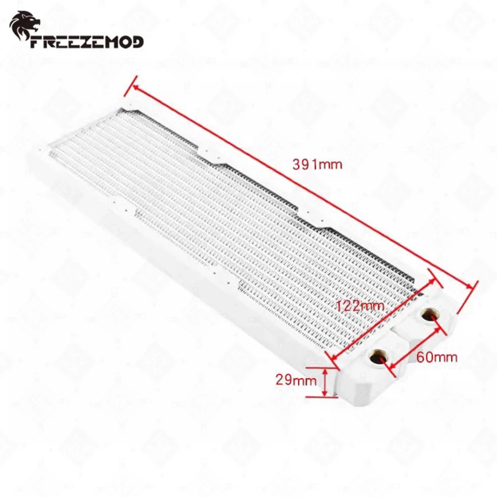 Zemod-radiador de Cobre Branco Refrigerador de Água Refrigeração Líquida 360 mm g1 Tópico 12cm Fan Tsrp-tw-white360 - Imagem 2