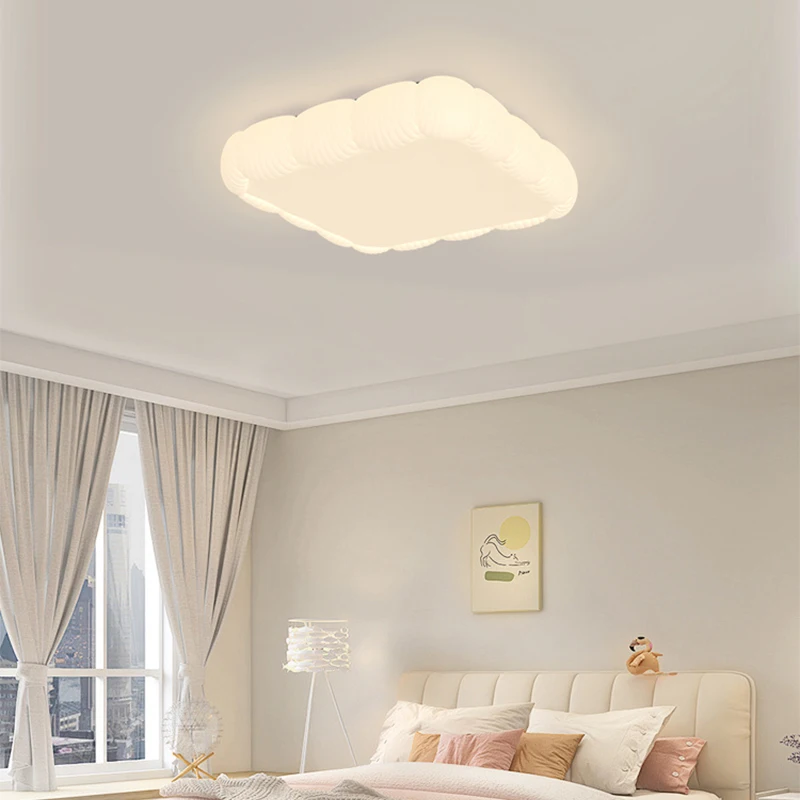 

Потолочные светильники в кремовом стиле, современный скандинавский потолочный светильник для спальни, гостиной, кухни, кабинета, балкона, комнатное украшение для дома