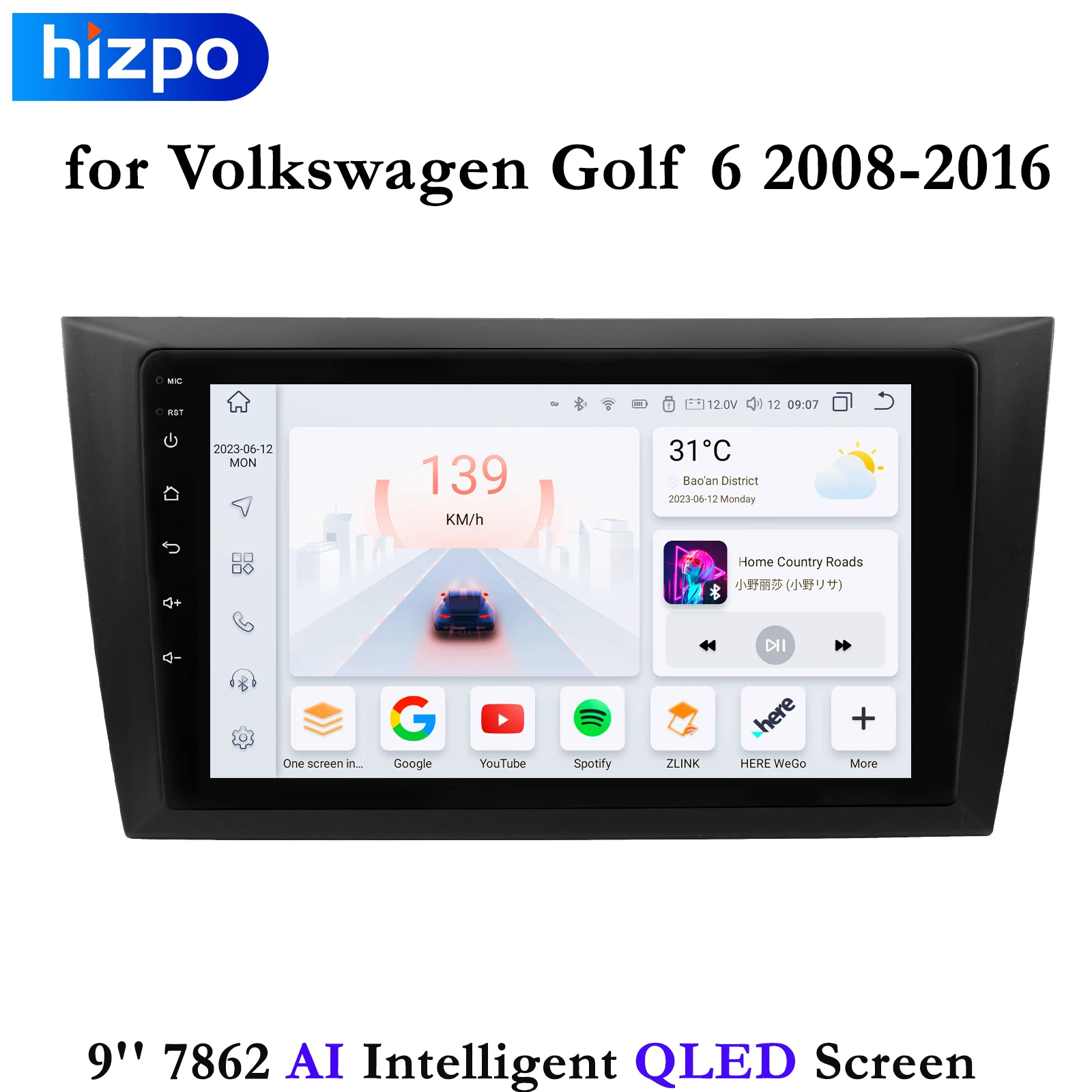

Автомагнитола Carplay 4G 2din Android 13 для Volkswagen Golf 6 2008-2016, автомагнитола, мультимедийный видеоплеер, GPS, стерео, аудио, Wi-Fi