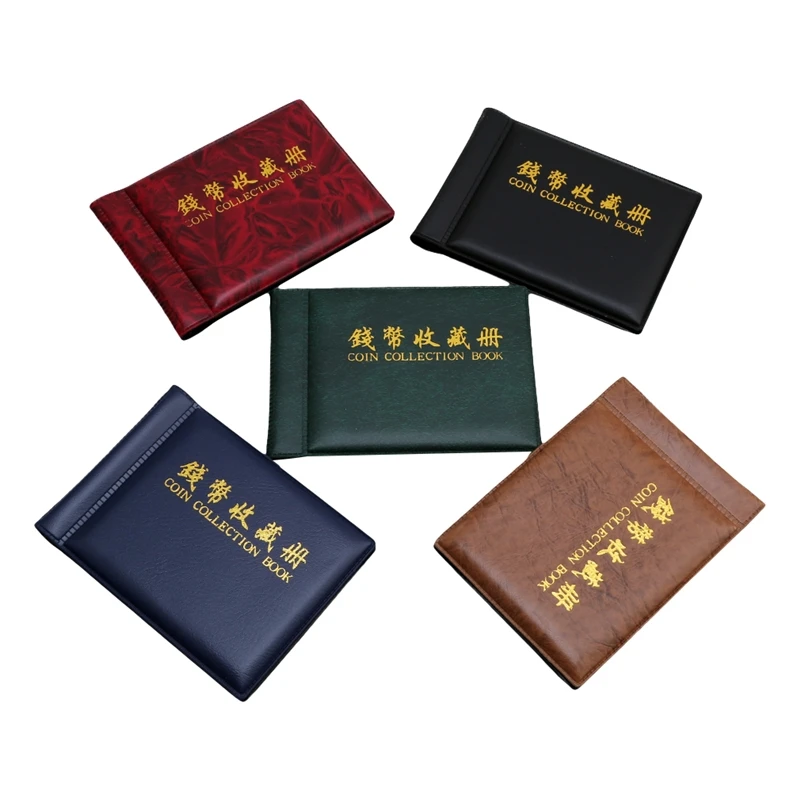 Album di monete,480 pezzi Tasche Raccoglitore Monete,Collezione di monete,Nero Pezzo da collezione di album, Album Della Collezione Di Monete,Per Monete Di Varie Dimensioni,Riporre Monete