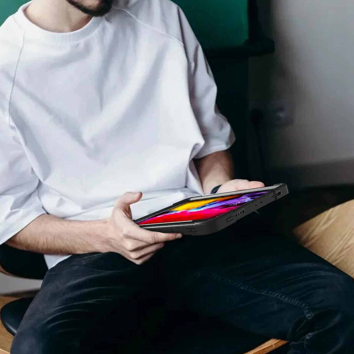 Ultimate Shockproof Kickstand Case with Apple Pencil Charging Support