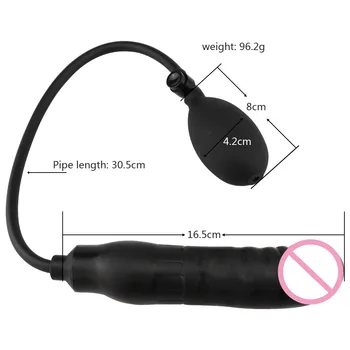 Adjustable Huge Inflatable Dildo Anal Butt Plug Penis Realistic Soft Ass Expanding Sex Toys For Women Men Couple Sex Products 6