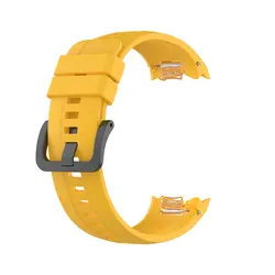 Premium Silicone Replacement Strap for Honor Watch GS Pro - Stylish Wristband Bracelet Accessories (Yellow)