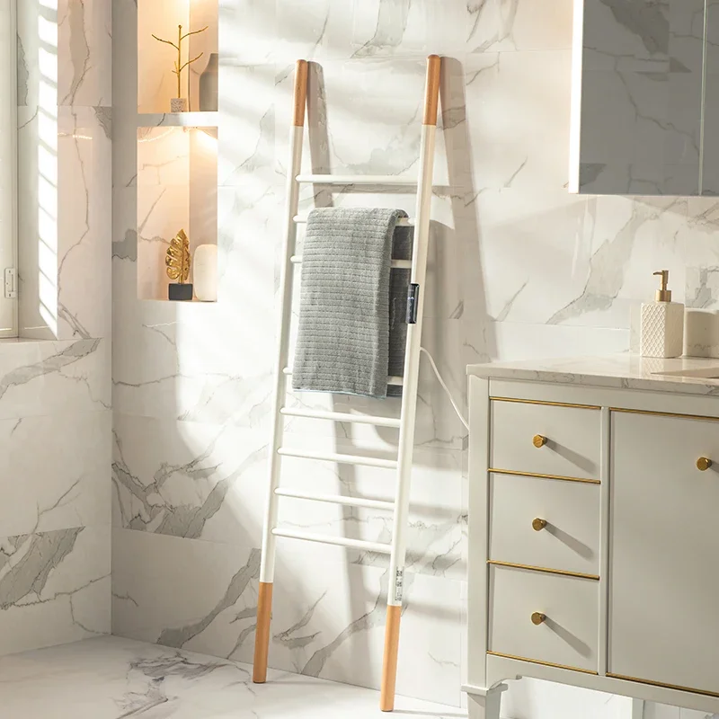 Cardio จากพื้นจรดเพดานอัจฉริยะชั้นวางผ้าขนหนูไฟฟ้าห้องน้ําเครื่องทําความร้อนในครัวเรือนผ้าเช็ดตัวแขวน Rack เครื่องทําความร้อน Drying Rack 1