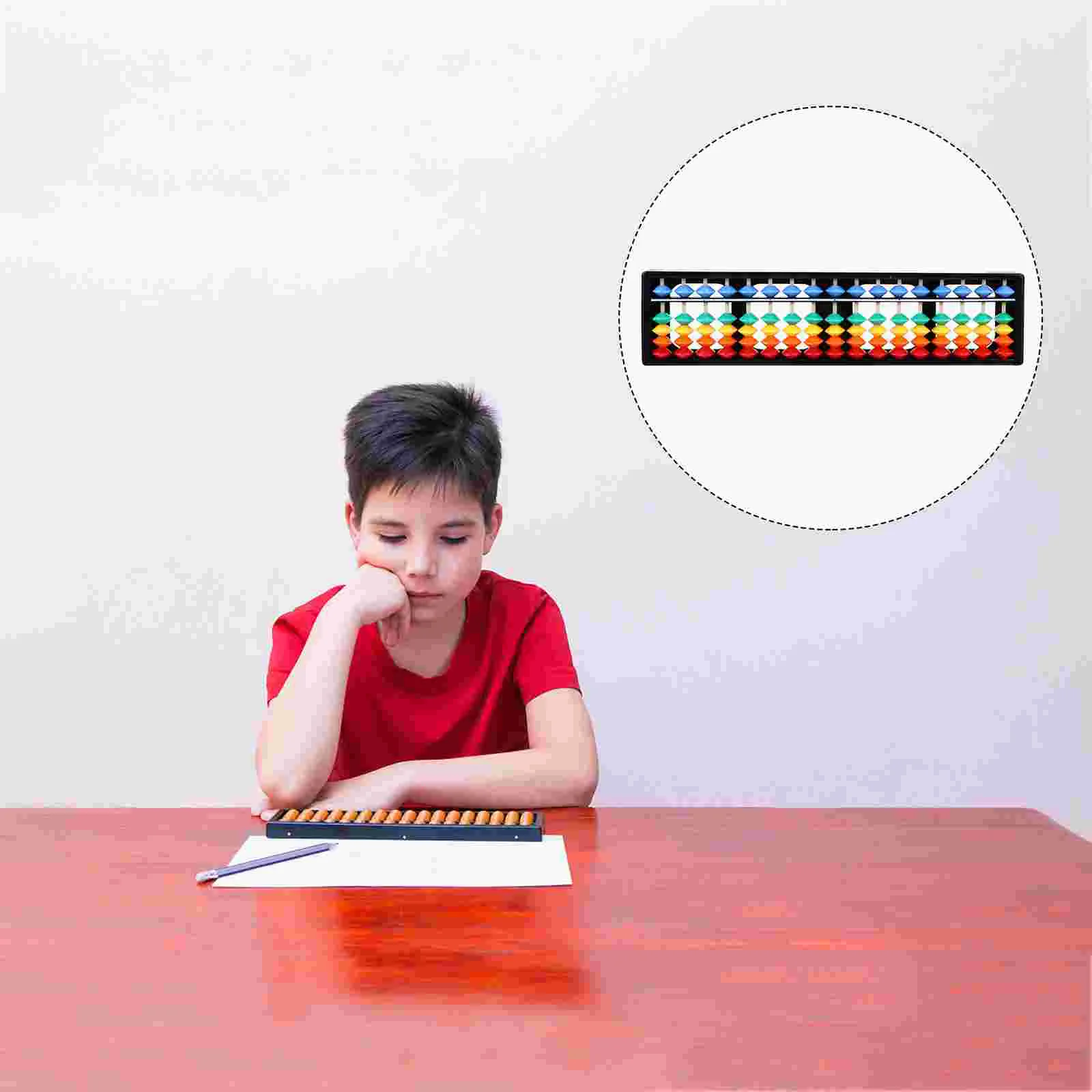 Abacus Math Chinese Abacuses Bead Counter Tool Rapid Calculation User-friendly Arithmetic 17 Digits Rods Abs