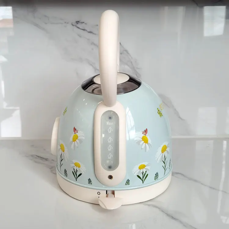 1.8L Painted Baking Paint Retro Electric Kettle Tea Boiling Water 304 Stainless Steel Automatic Anti-dry 220V 2200w 4