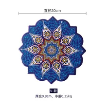  Ceramic Cutlery Potholder Coaster Plate Wooden Mat Bowl Placemat Tableware Kitchen Household Tools Restaurant Supplies 