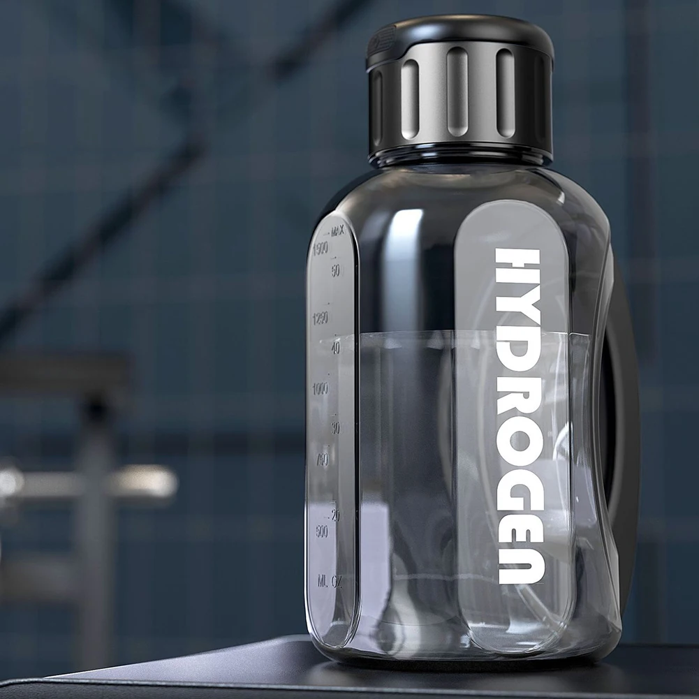 1500ml Hydrogen Water Bottle Large Capacity Rich Molecular Hydrogen Water Generator USB Rechargeable for Home/Office/Travel