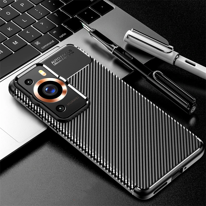 Per Huawei P60 Pro Custodia Cover Huawei P60 Pro Capas Business Phone Back Bumper Shockprof Soft Tpu Per Fundas Huawei P60 Pro P 60