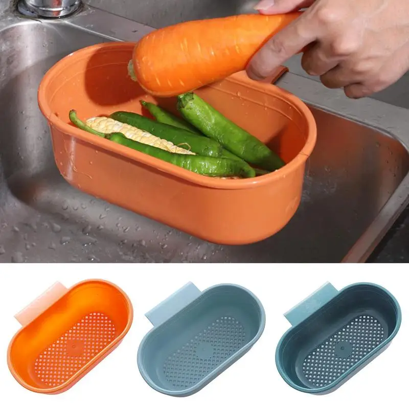 

Draining Basket Kitchen Durable Drain Basket In 3 Colors Household Draining Basket For Vegetables Fruits Meat Kitchen Tools