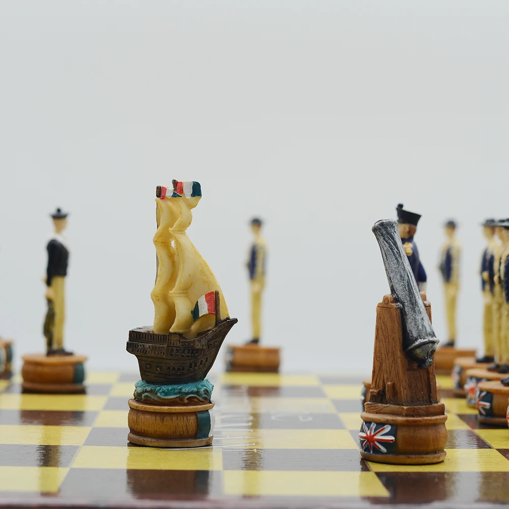Luxury Chess with 3D Character Design, International Deluxe Chess Set for Lovers and Collectors Puzzle Board Game Card Toy