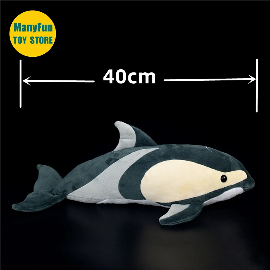 Hour-glass Dolphin High Fidelity Anime Cute Plushie Dolphin Plush Toys Lifelike Animals Simulation Stuffed Doll Kawai Toy Kids 3