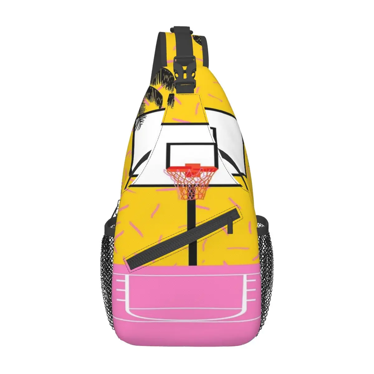 

Dope Memphis Retro Vibes Basketball Sports Athlete 80s Chest Bag Trendy Durable Gift Nice gift Multi-Style