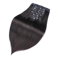 Doreen Série Volume 160G 200G 240G Extensions de Cheveux Humains Brésiliens Remy Lisses à Clipser, Tête Complète 10 Pièces, 14 à 24 Pouces 4