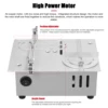 96W Table Saw Multifunctional Electric Desktop Saws 7 Gears Adjustable Woodworking Bench Saw Small Household DIY Cutting Machine 4