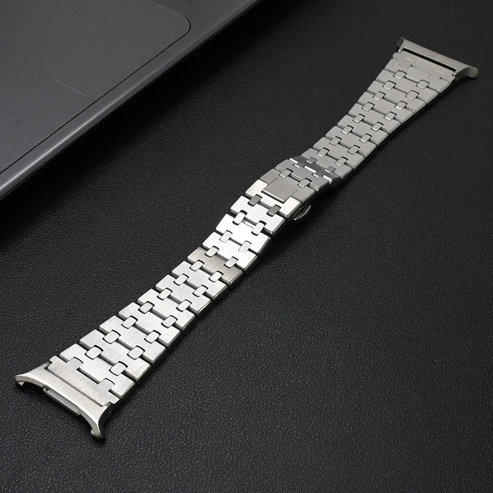 Stainless Steel Metal Watch Strap - Elegant Bracelet Design