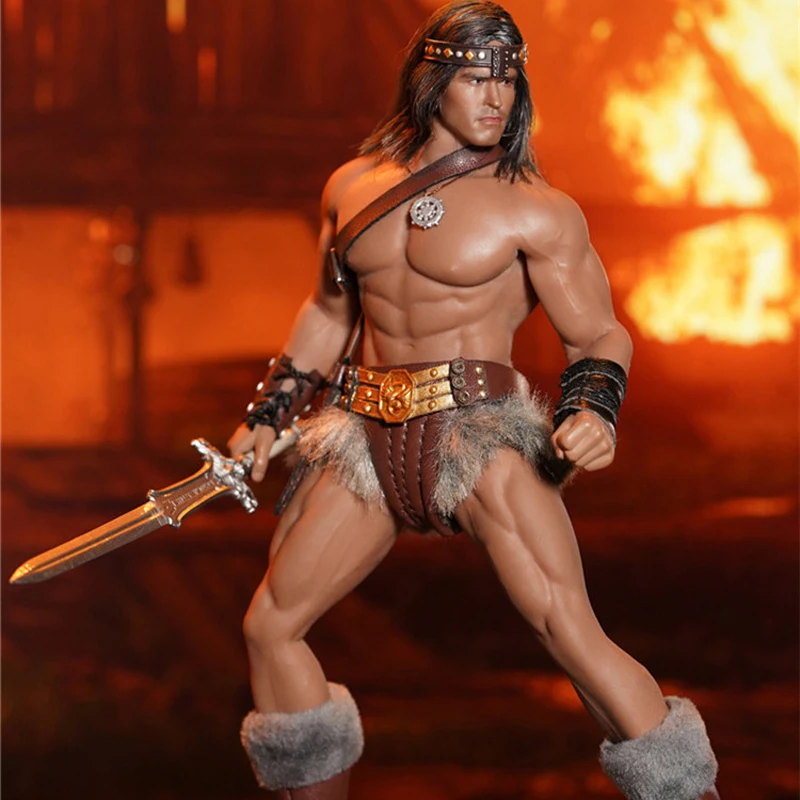 

MR.TOYS MT2020-04 1/12 Barbarian Arnold Head Sculpt and Costume Clothes Set Fit 6'' TBL TM02A Male Action Figure Body Doll