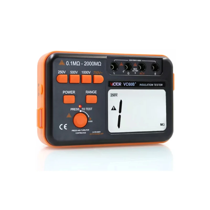 Resistance tester Insulation Resistance Tester VC60B+ Digital Insulation Tester MegOhm Meter