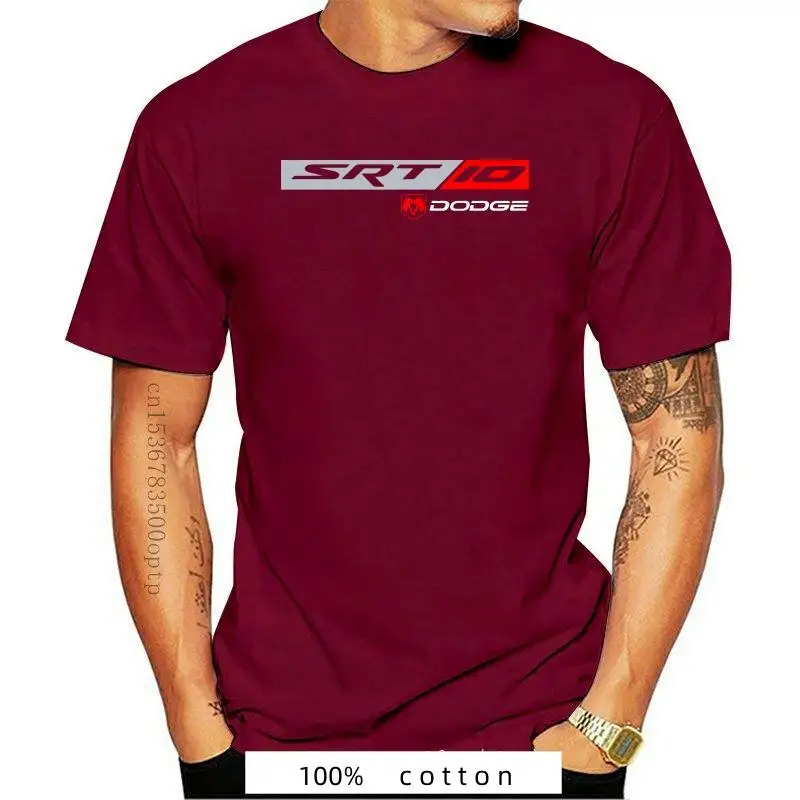 

New 2023 Summer Cool Tee Shirt 2023 American Car SRT-10 HELLCAT VIPER SRT4 BLACK T-SHIRT Cotton T-shirt