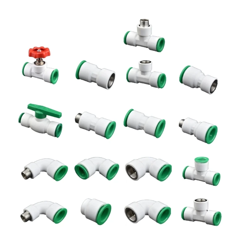 Quick Fitting Reverse Osmosis Water Elbow Plastic Pipe Coupling Connector Leak-proof Hot-melt Free Quick Joint 20mm New Dropship 4 inch plastic air damper valve hvac electric air duct motorized damper for ventilation pipe valve 220v 12v 24v 110mm