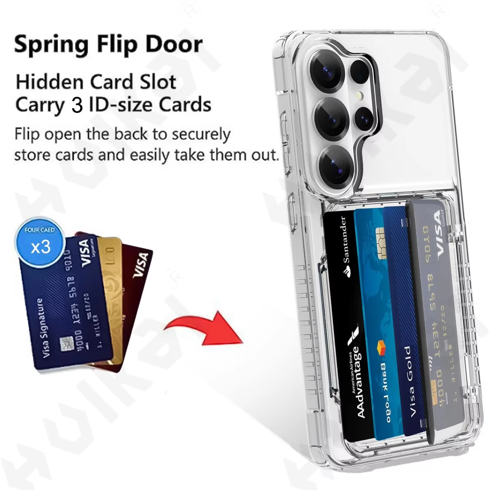 Premium Wallet Case with Card Holder & ID Slot - Scratch-Resistant Rugged TPU Cover