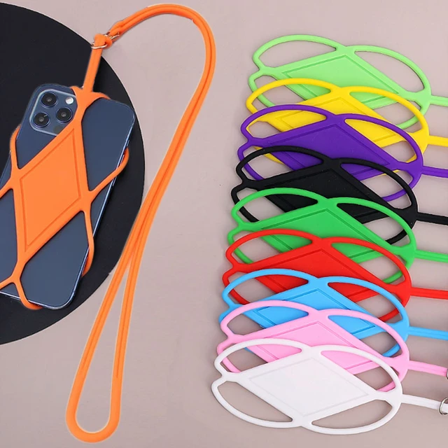 Correa Universal De Silicona Para Teléfono Móvil, Correa Deportiva Para  Teléfono Móvil, Soporte Para Anillo, Funda, Cuerda Colgante Para El Cuello,  Cadena De Eslinga - Correas Para Móviles - AliExpress