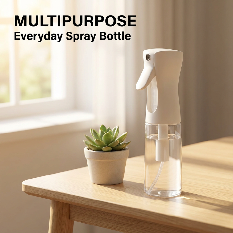  Multipurpose Premium Spray Bottle–Easy Squeeze,Continuous Ultra Gentle Mist, BPA-Free & Durable,Perfect for Plants,Cleaning 
