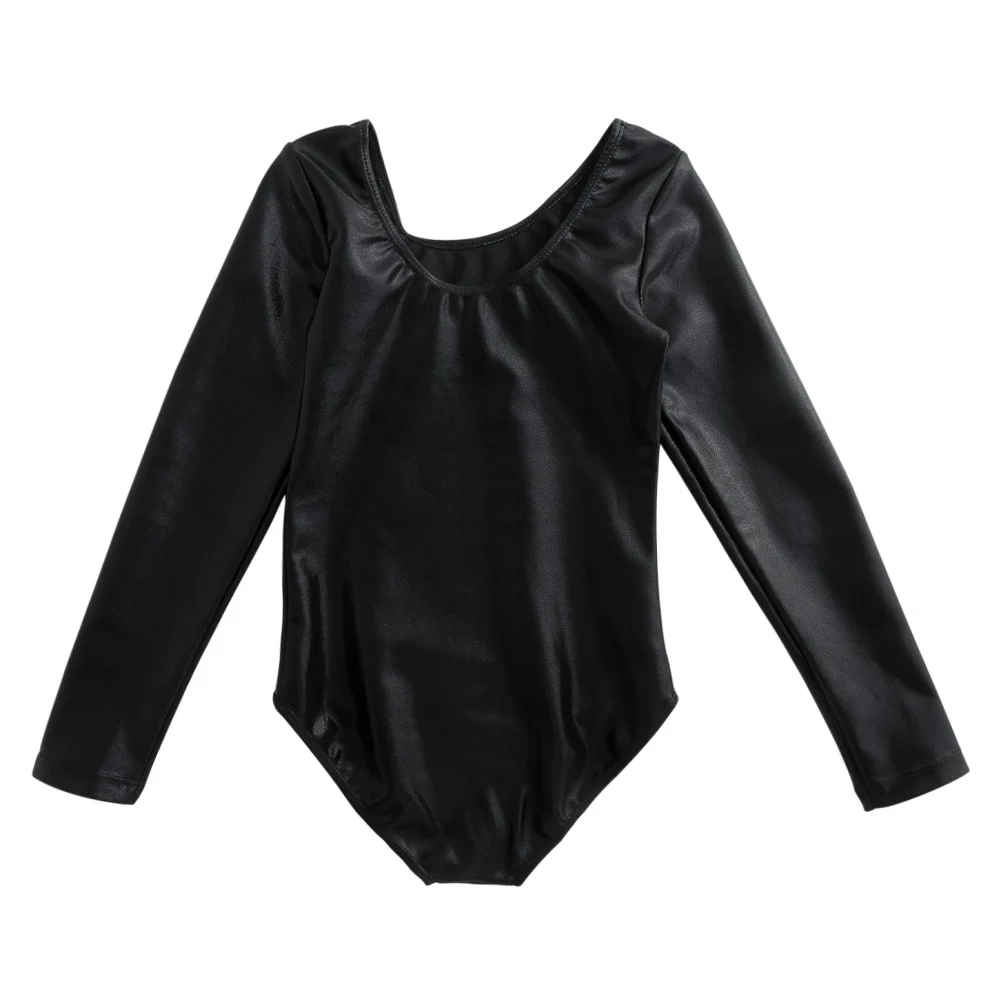 Leotards For Girls 3Pcs Ballet Dance Gymnastics Suit Long Sleeves Bodysuit With Shorts And Headband Stage Performance Dancewear