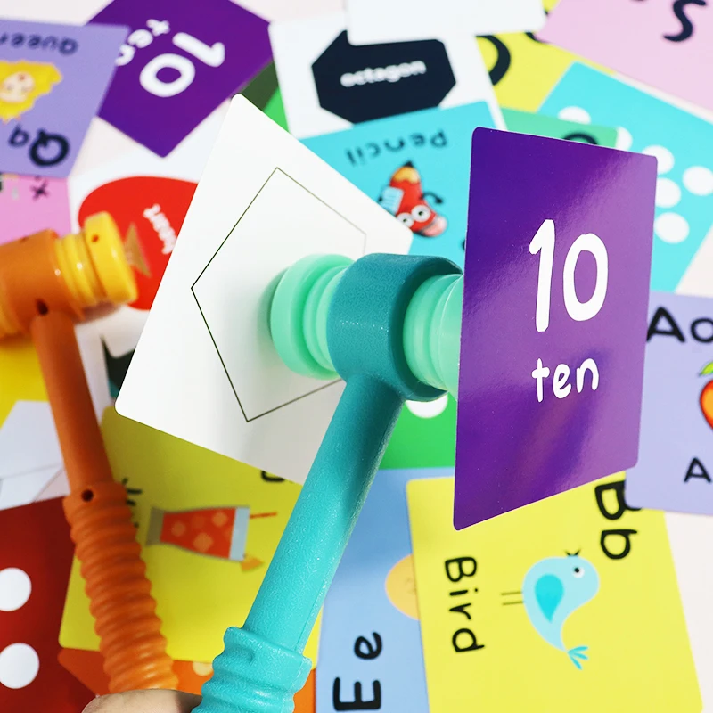 Eonal Vacuum Hammer Toy for Children Character Recognition Game Parent-Child Enlightenment Kindergarten Engli Learning