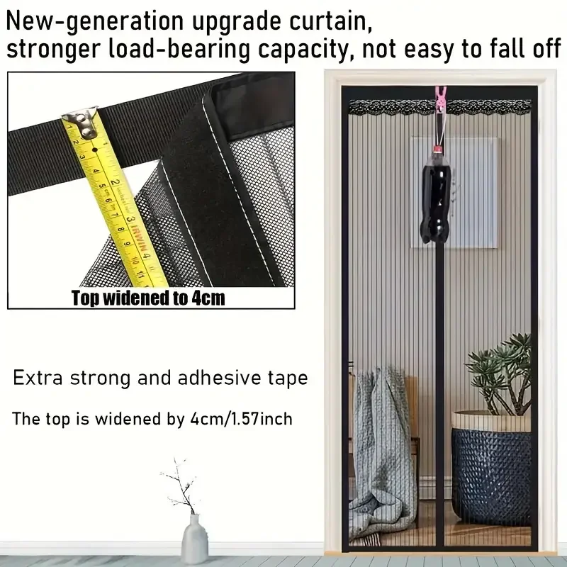 100x210CM Magnetic Door Curtain Net Door Anti Mosquito Insect Fly Bug Curtains Automatic Closing