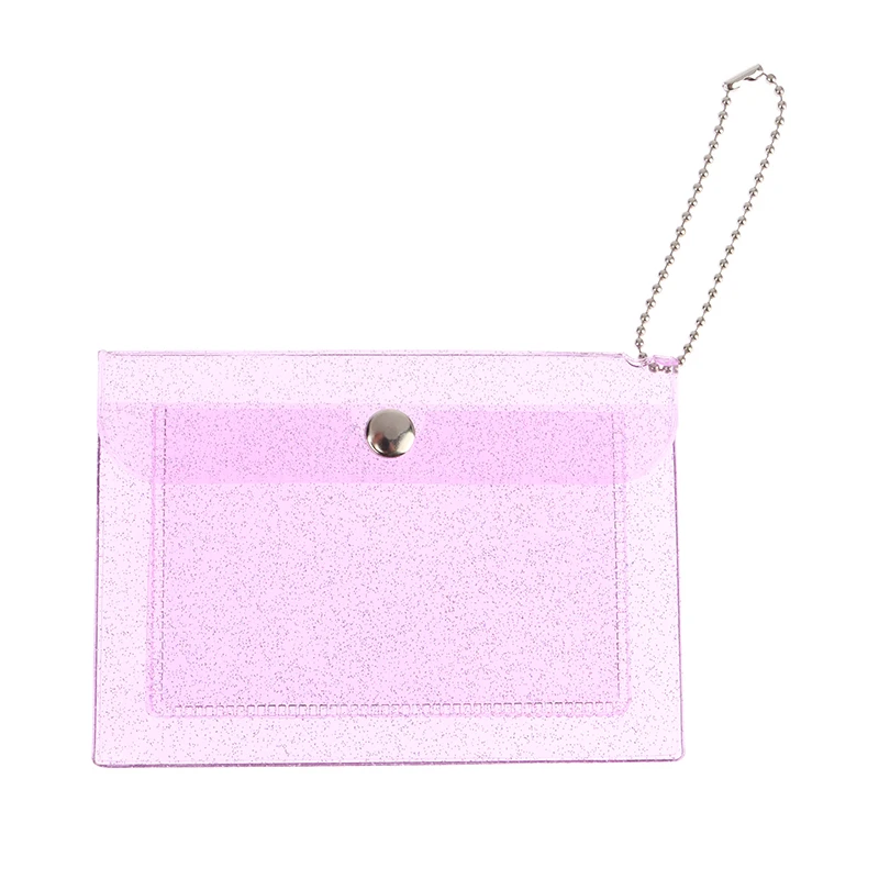 1pc Frauen Kreditkarten halter Brieftasche Mode transparent wasserdicht PVC Visitenkarte ID-Karte Brieftasche Mädchen Münz geldbörse Tasche – Detail 13