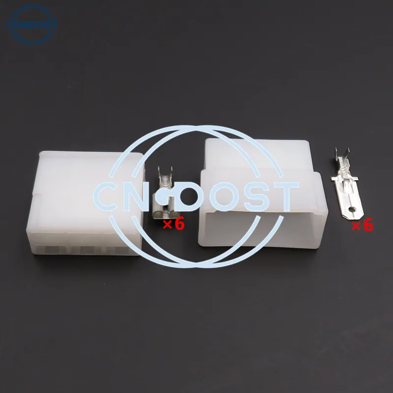

1 Set 6 Hole Auto Large Current Male Connector Female Plug 6120-0563 Car Electric Wiring Socket