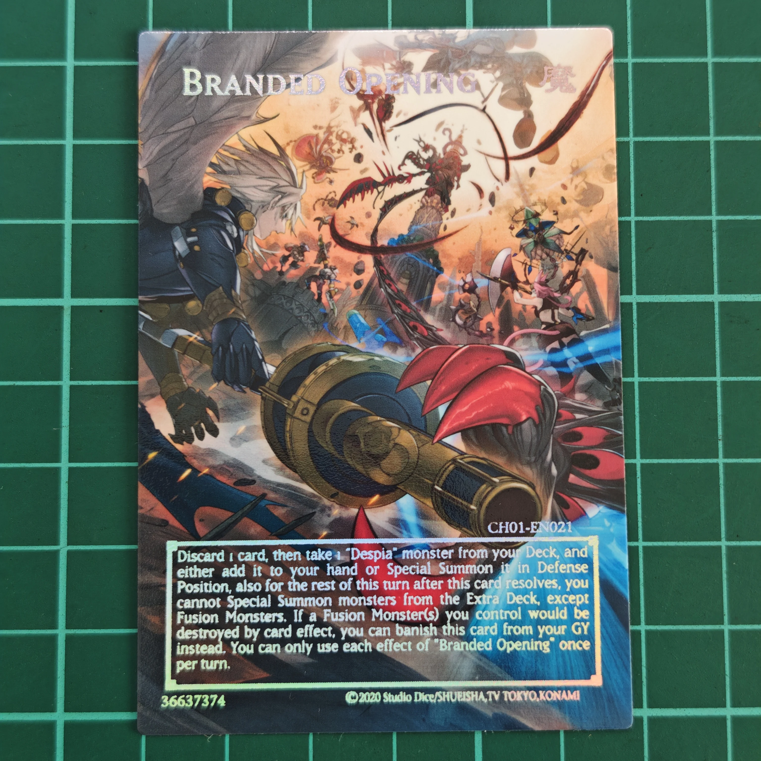 YuGiOh Inspired 'Branded in Red' DIY Picture Trading Card